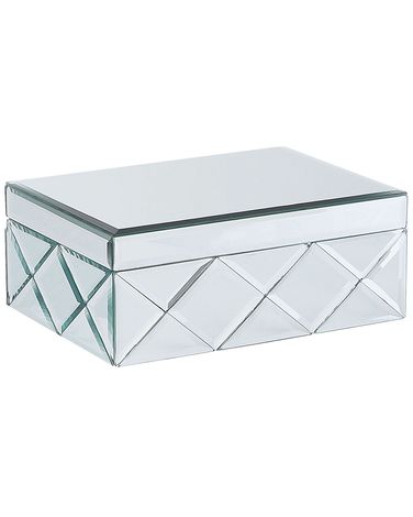 Trinket Box GORRON Glass Mirrored Silver