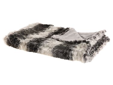 Plaid TAZA Stof 150 x 200 cm Grijs