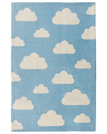 Kids Rug GWALIJAR Blue 60 x 90 cm Cotton