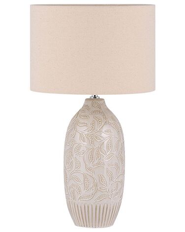Lampe à poser SALZA Céramique Beige