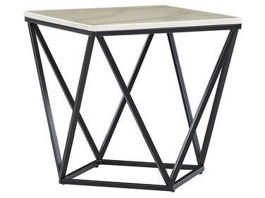 Side Table MALIBU Marble/ Black