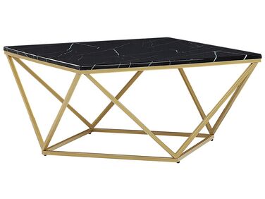 Salontafel MALIBU Zwart marmer