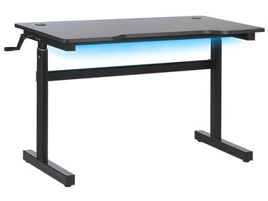 Handmatig verstelbaar gamebureau DURBIN Zwart 120 cm 60 cm RGB LED