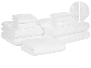 9-delige handdoekset ATAI Katoen Wit