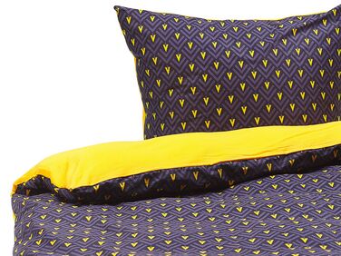 Ensemble de housses de couette WALLINGFORD Satin de coton 155 x 220 cm Bleu