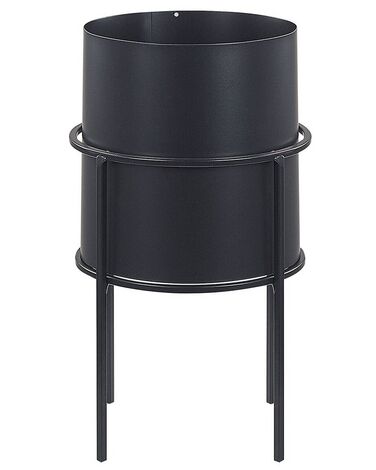 Elevated Plant Pot MILEA Metal 16 cm Black