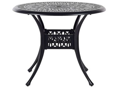 Bistro Table ANCONA 90 cm 90 cm Metal Black