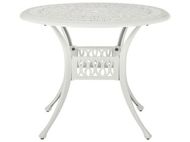 Bistro Table ANCONA 90 cm 90 cm Metal Off-White