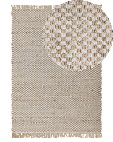Rug ZERDALI Beige 140 x 200 cm Jute