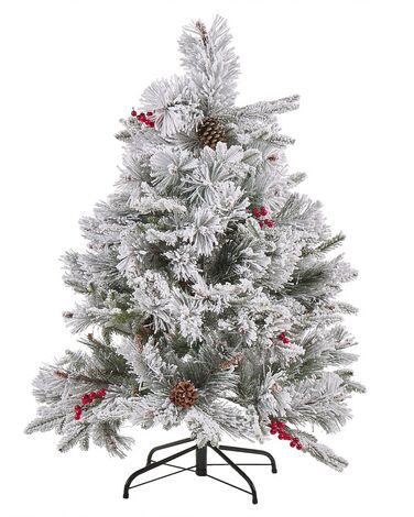 Besneeuwde kunstkerstboom MASALA 120 cm Wit