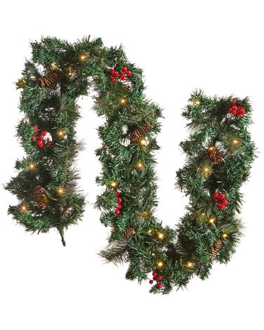 Guirlande de Noël LED TENALA 180 cm Vert