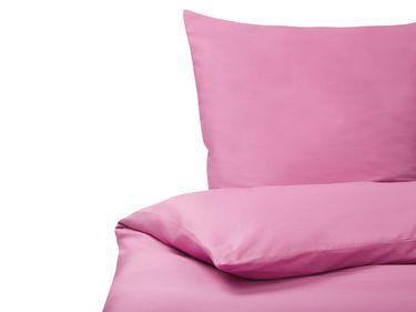 Ensemble de housses de couette HARMONRIDGE Satin de coton 155 x 220 cm Rose