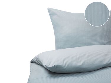 Ensemble de housses de couette AVONDALE Satin de coton 220 x 240 cm Gris