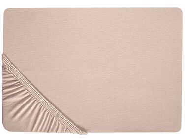 Hoeslaken HOFUF Katoen 180 x 200 cm Beige