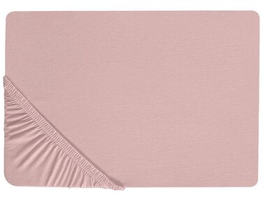 Hoeslaken HOFUF Katoen 200 x 200 cm Roze