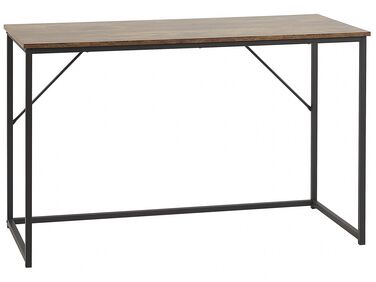 Home Office Desk PEMBRO Dark Brown 120 cm 55 cm