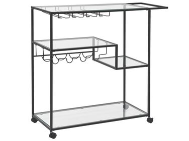 Kitchen Trolley MARCOLA Metal Black