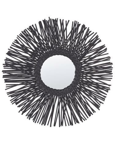 Miroir KALASIN 60 cm 60 cm Rotin Noir