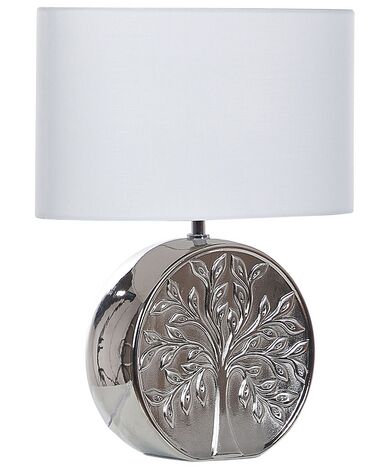 Lampe à poser KHERLEN Céramique Argenté