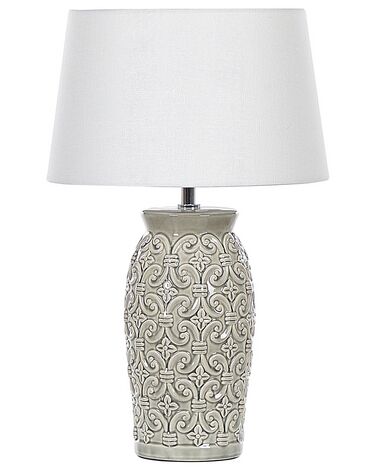 Lampe à poser KHOPER Céramique Gris