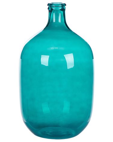 Decoratieve vaas SAMOSA Glas 48 cm Turquoise