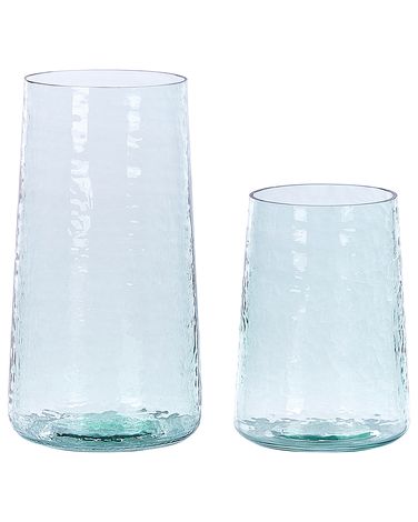 Decorative Vase KULCHE Glass 25/17 cm Transparent