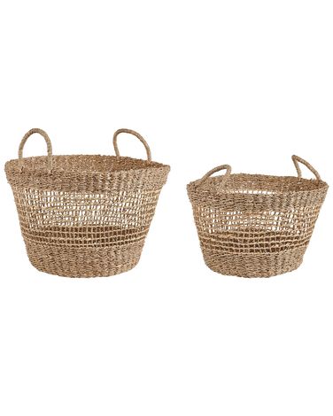 Lot de 2 paniers AROWANA Herbier marin Naturel