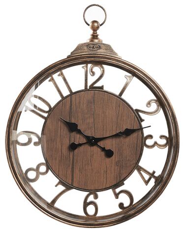 Horloge murale ALCOBA 40 cm Marron