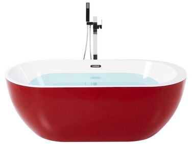 Freestanding Bathtub NEVIS 1600 x 750 mm Red