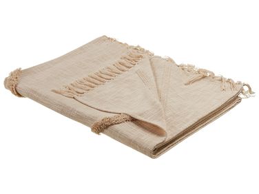Couverture JAUNPUR Coton 130 x 180 cm Beige