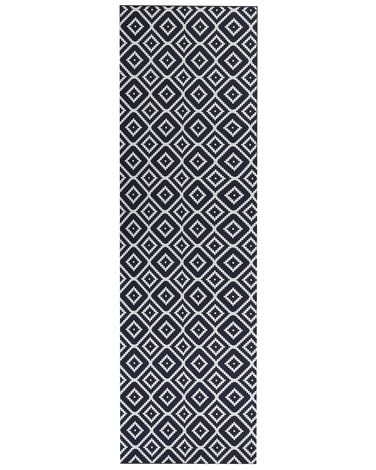 Rug KARUNGAL Black 60 x 200 cm