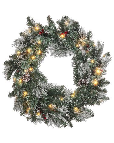 Kerstkrans LED WAPTA Groen 40 cm