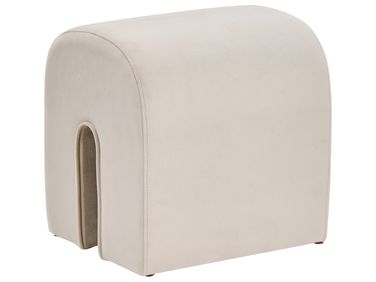 Poef MODOC Fluweel Beige