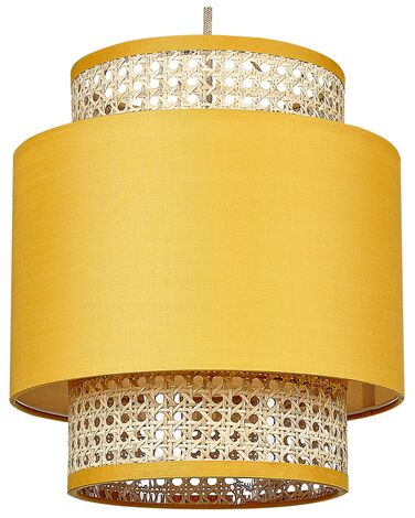 Lampe suspension BOERI Rotin Moutarde
