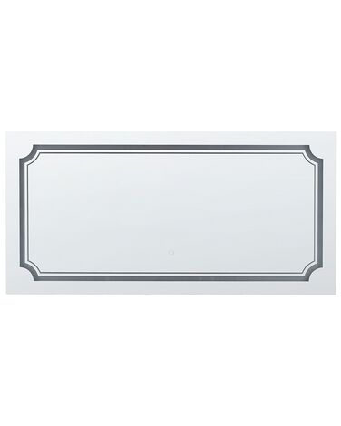 Miroir de salle de bain LED ARROMACHNES 120 cm 60 cm Argenté