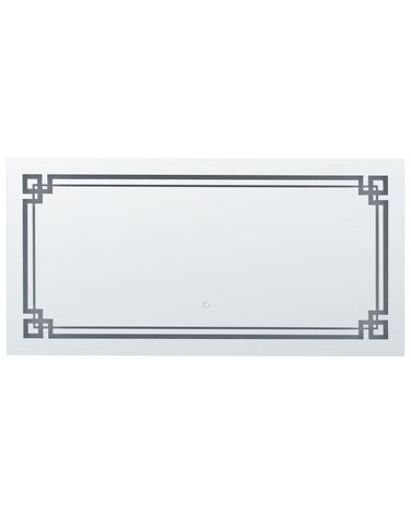 LED Bathroom Mirror AVRANCHES 120 cm 60 cm Silver