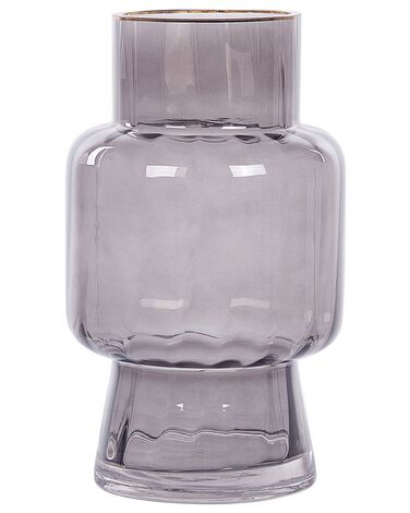 Flower Vase MEGALO Glass 26 cm Grey
