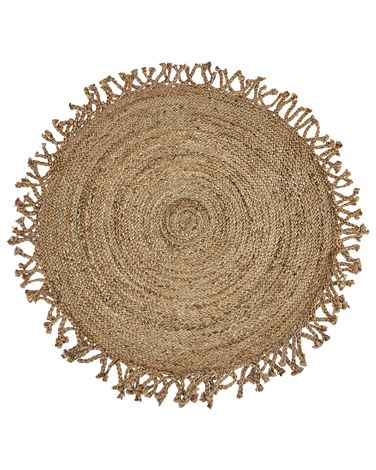 Rug ZONGULDAK Beige ø 120 cm Jute