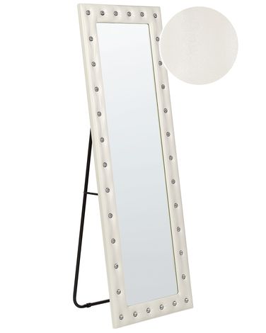 Miroir sur pied ANSOUIS 150 cm Cuir PU Blanc