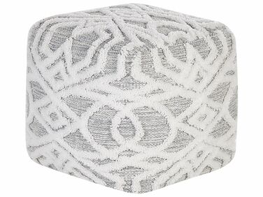 Pouf BHILWARA Coton Gris