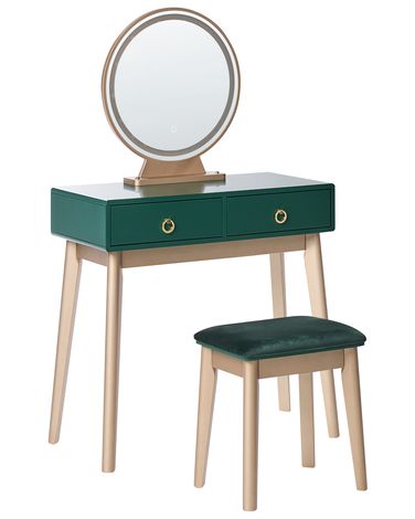 Kaptafel FEDRY LED Smaragdgroen