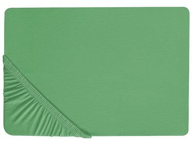 Hoeslaken JANBU Katoen 90 x 200 cm Groen
