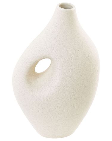 Flower Vase KOMOTINI Ceramic 32 cm Off-White