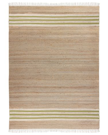 Rug MIRZA Olive Green 160 x 230 cm Jute
