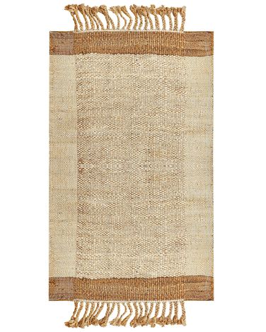 Rug DEDEMLI Beige 80 x 150 cm Jute