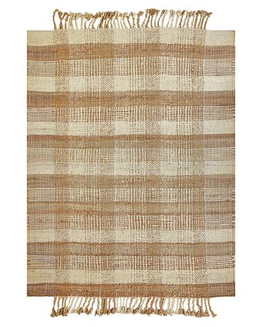 Rug BERISSA Beige 140 x 200 cm Jute