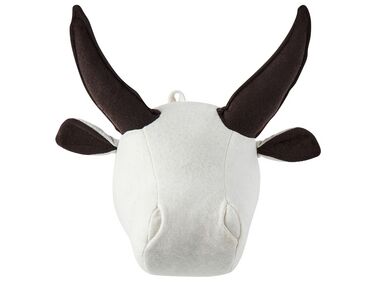 Kids Wall Decor Bull GEOFFREY Cotton 24 cm White