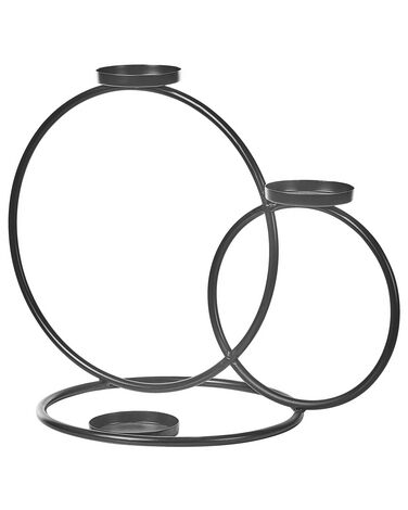 Kaarshouder CAKUNG Metaal 33 cm Zwart