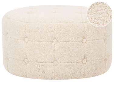 Poef TAMPA Bouclé Beige