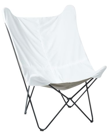 Fauteuil NYBRO Velours Blanc